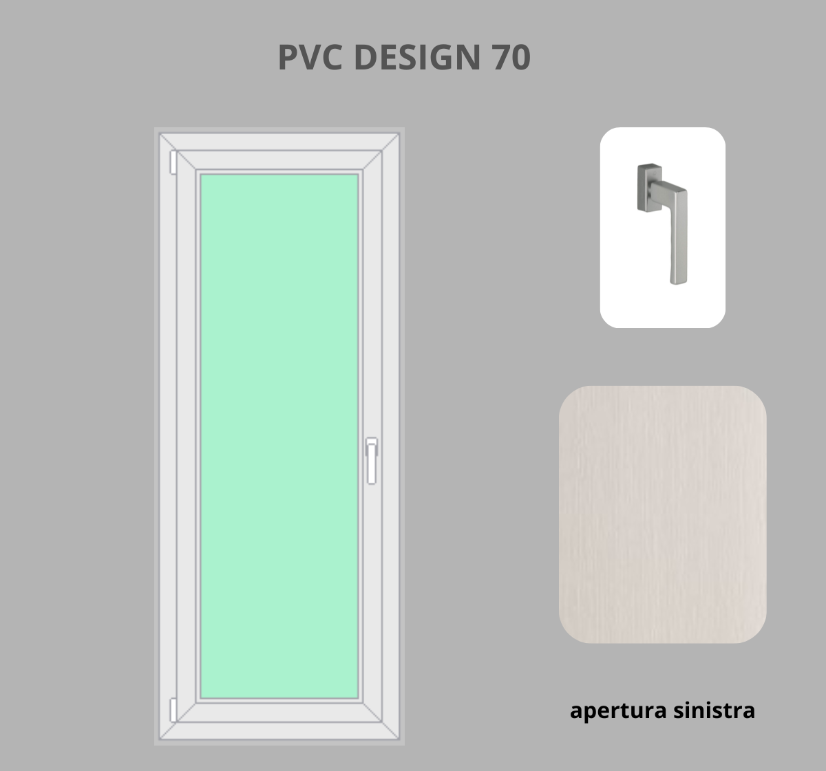 Portafinesta PVC 1 anta