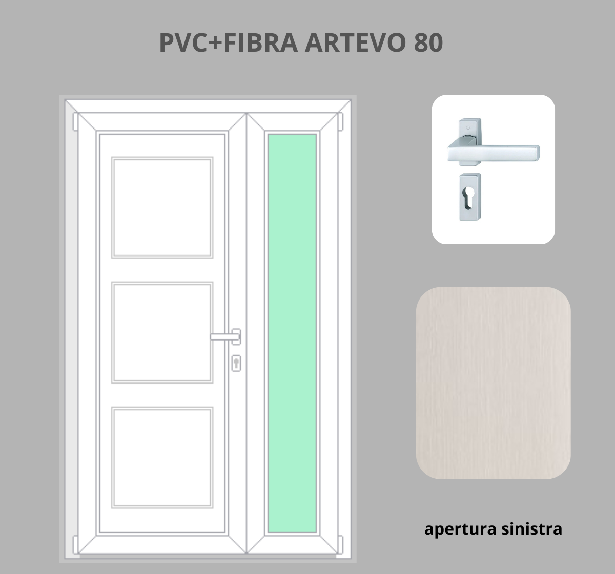 Portoncino PVC + FIBRA 2 ante