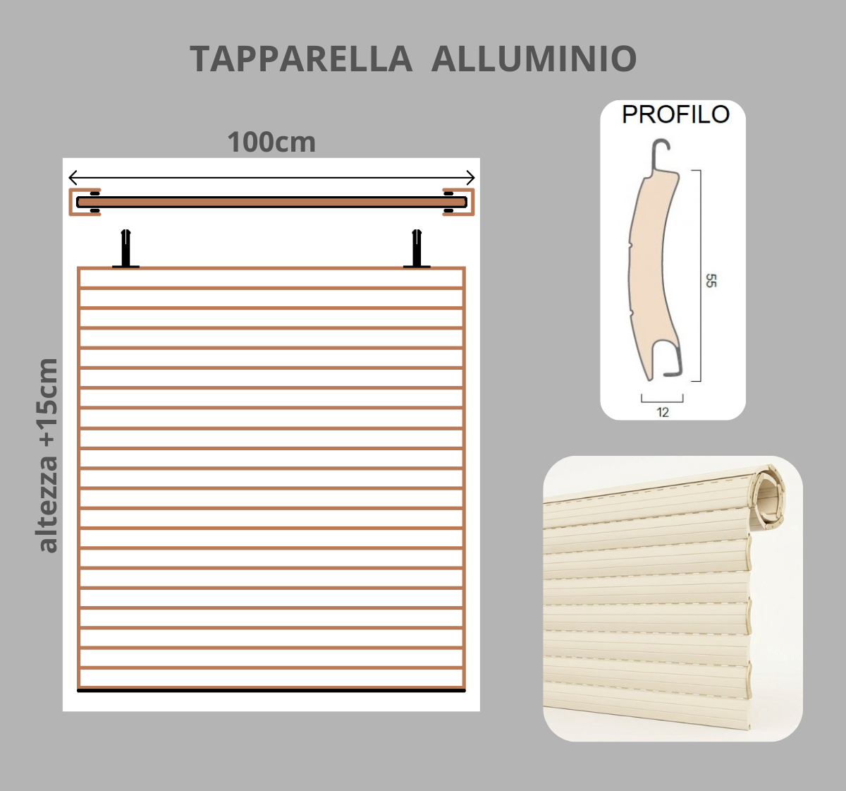 Controtelaio spalle e cassonetto a scomparsa