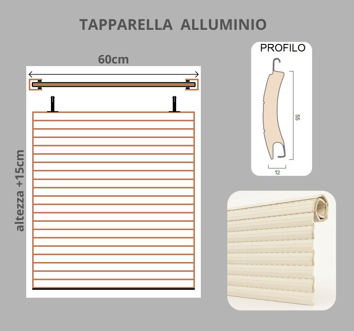 Controtelaio spalle e cassonetto a scomparsa