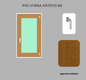 Finestra PVC + FIBRA  1 anta