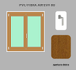 Finestra PVC + FIBRA 2 ante