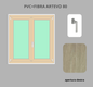 Finestra PVC + FIBRA 2 ante