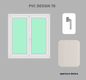 Finestra PVC 2 ante