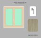 Finestra PVC 2 ante