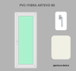 Portafinesta PVC + FIBRA 1 anta
