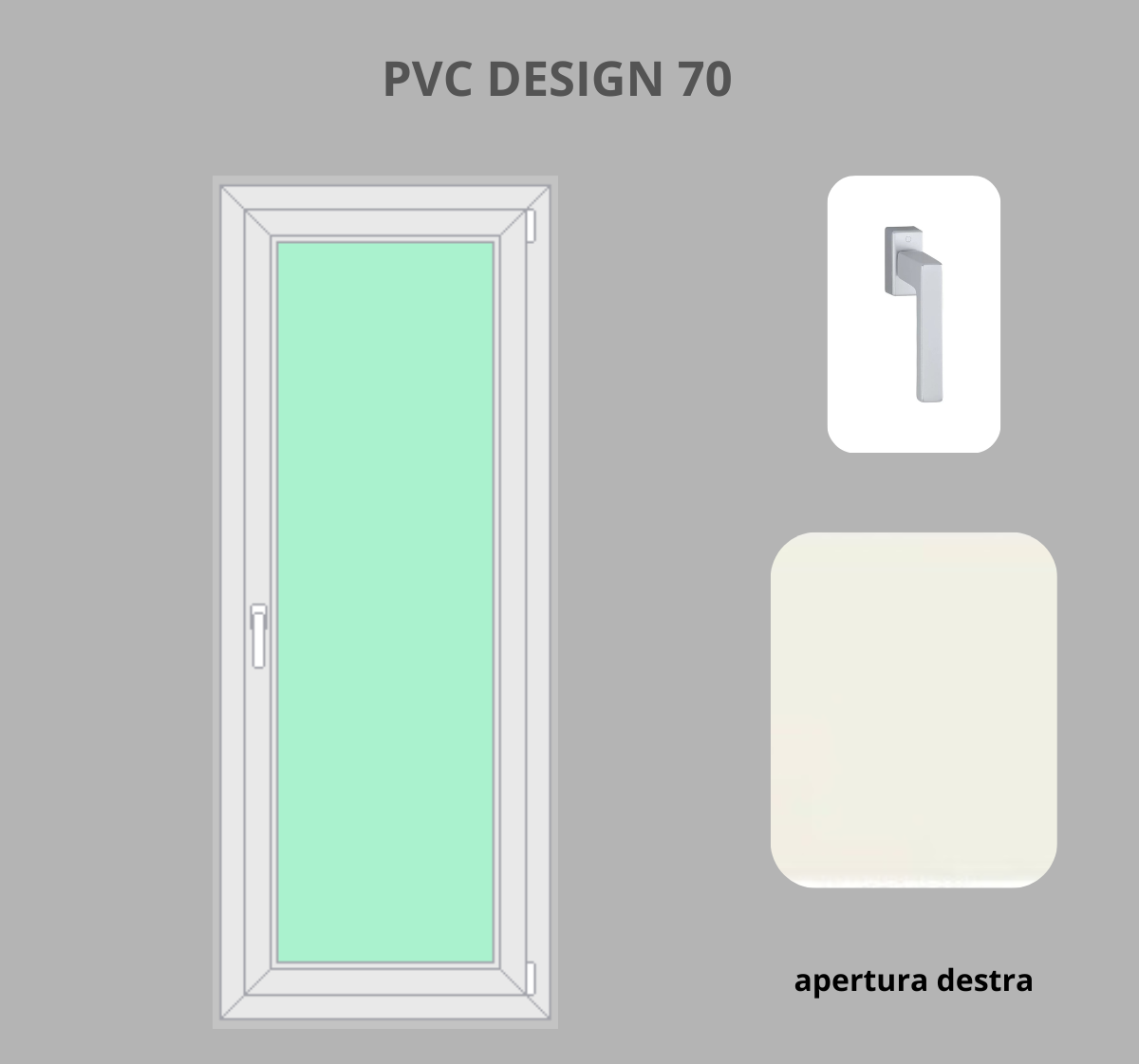 Portafinesta PVC 1 anta