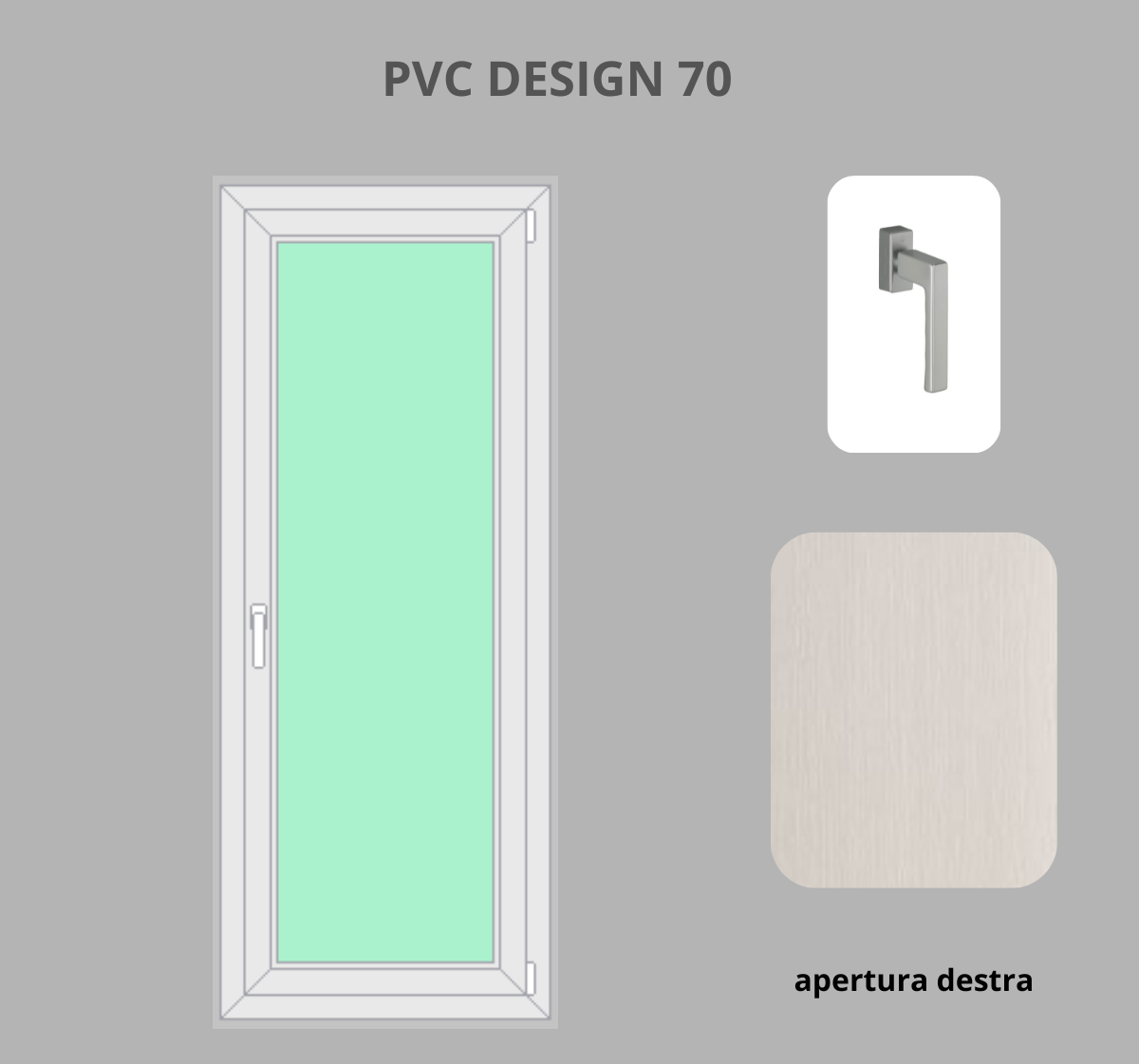 Portafinesta PVC 1 anta