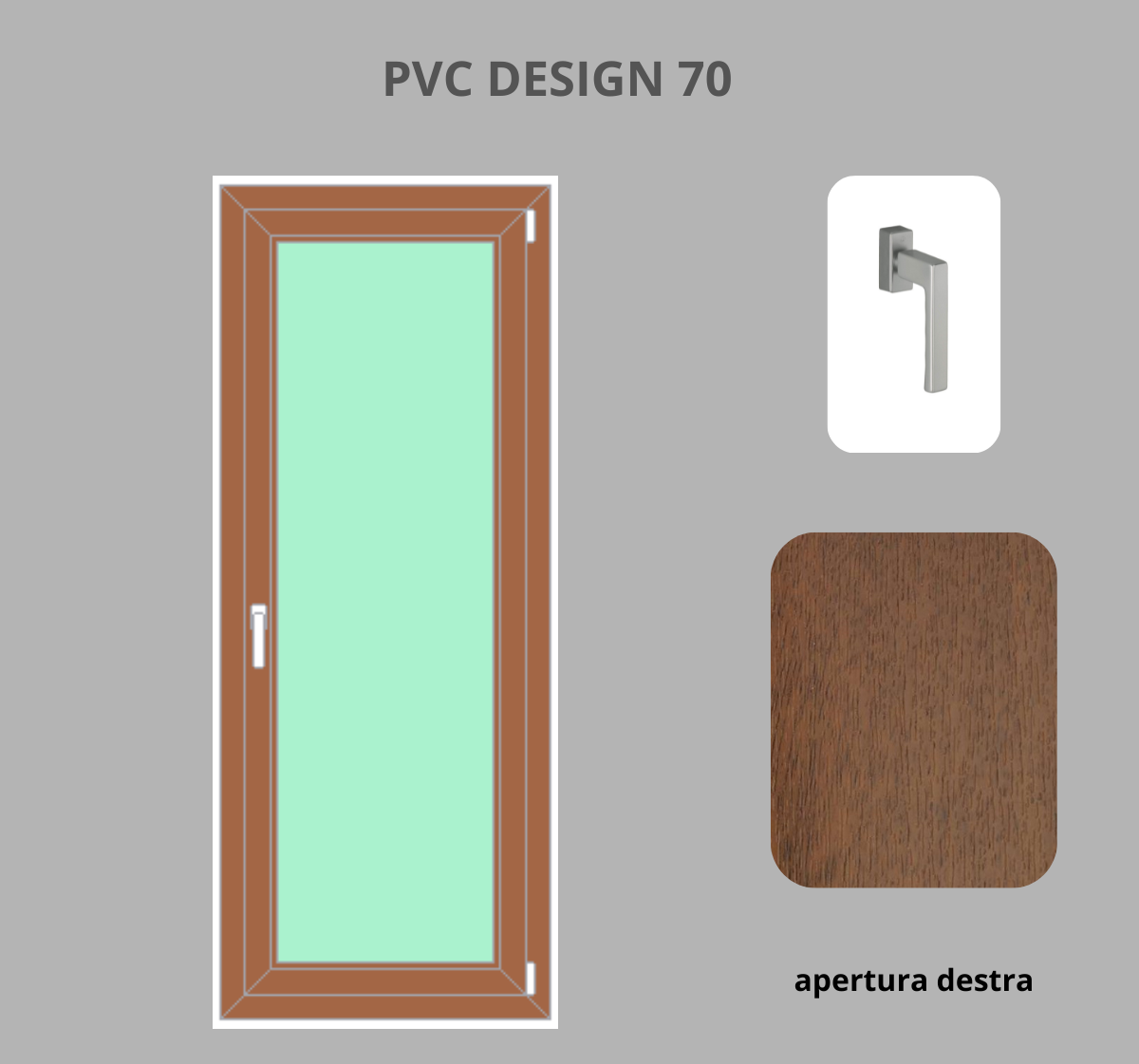 Portafinesta PVC 1 anta
