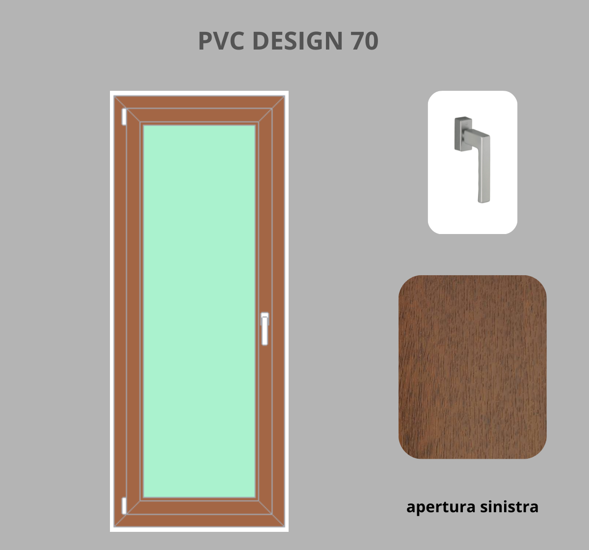Portafinesta PVC 1 anta