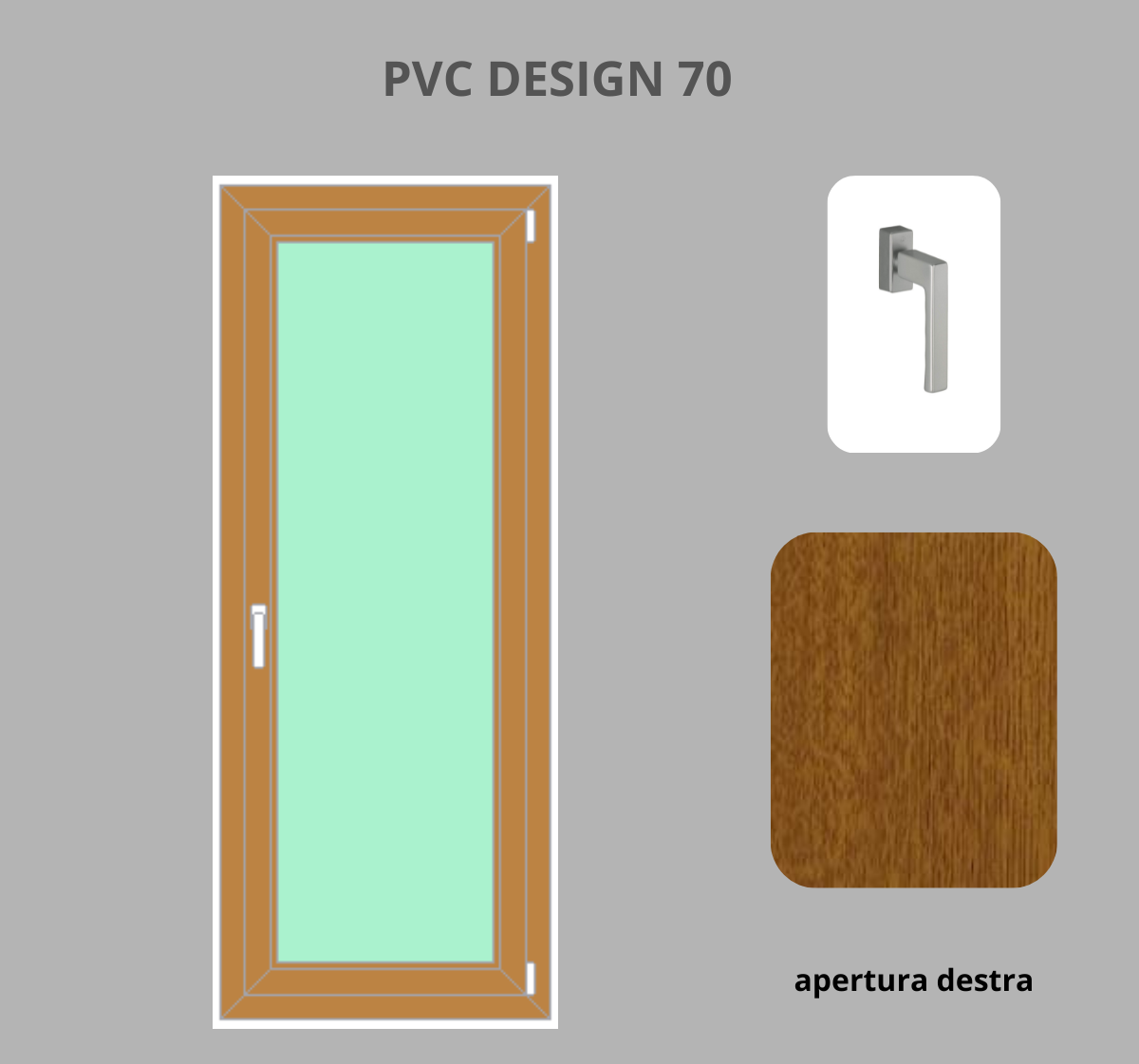 Portafinesta PVC 1 anta
