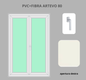 Portafinesta PVC + FIBRA 2 ante