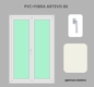 Portafinesta PVC + FIBRA 2 ante