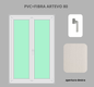 Portafinesta PVC + FIBRA 2 ante