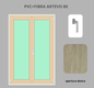 Portafinesta PVC + FIBRA 2 ante