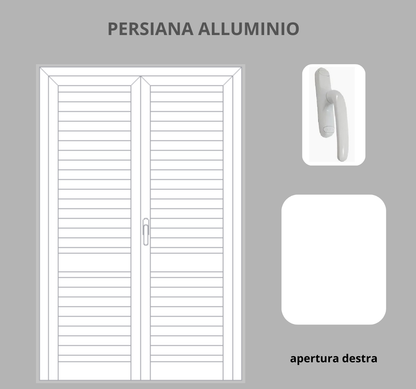 Persiana per Portafinesta 2 ante
