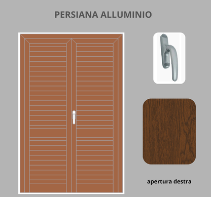 Persiana per Portafinesta 2 ante