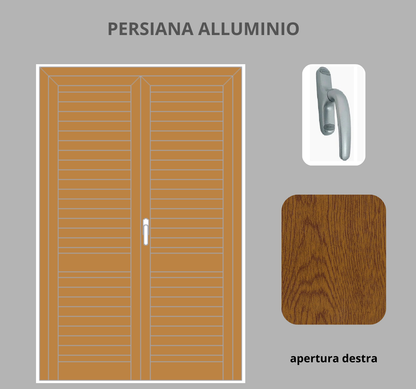 Persiana per Portafinesta 2 ante