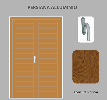 Persiana per Portafinesta 2 ante