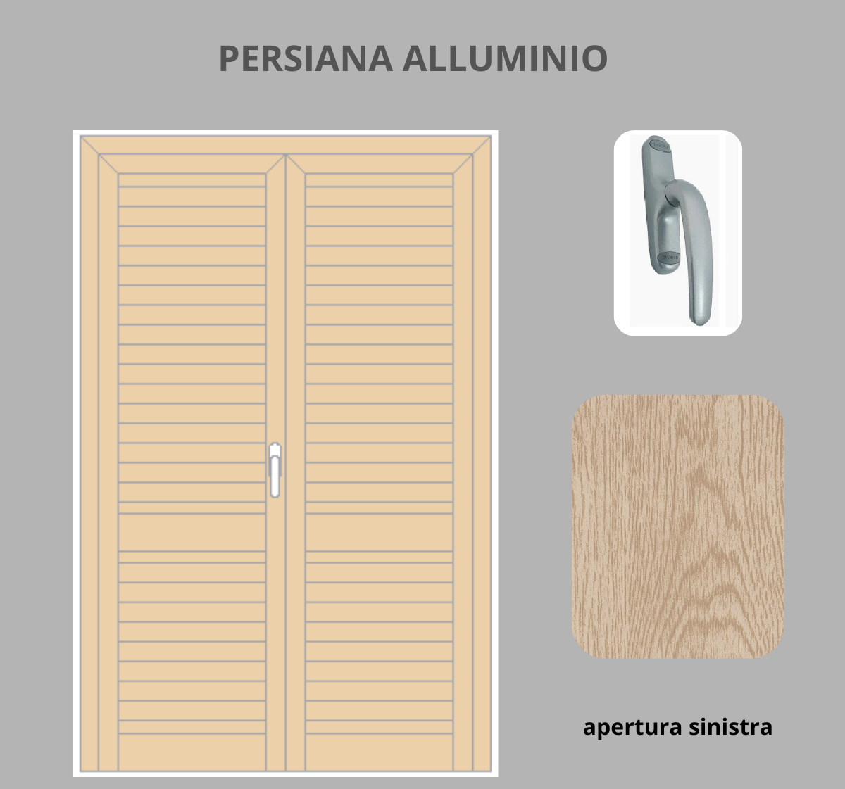 Persiana per Portafinesta 2 ante