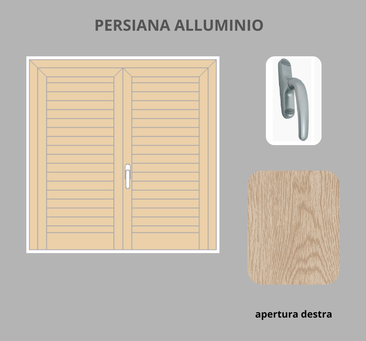 Persiana per Finestra  2 ante