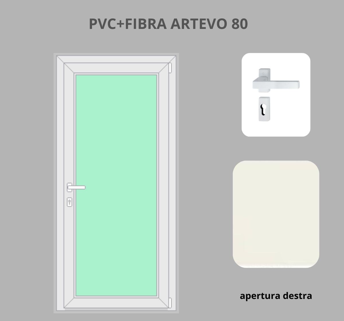 Portoncino PVC + FIBRA 1 anta