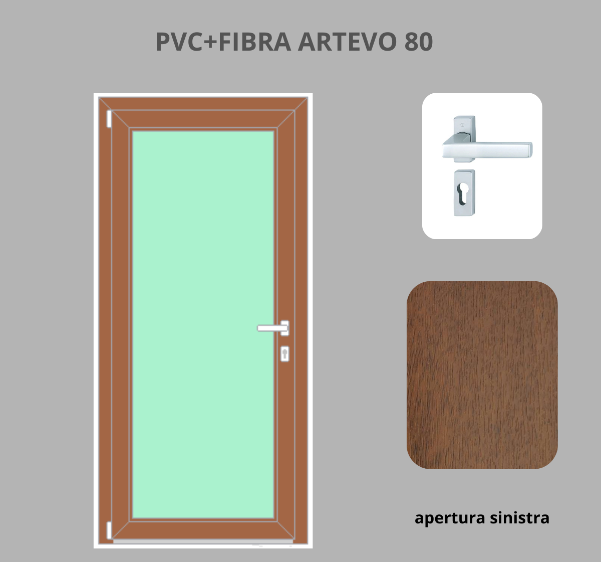 Portoncino PVC + FIBRA 1 anta