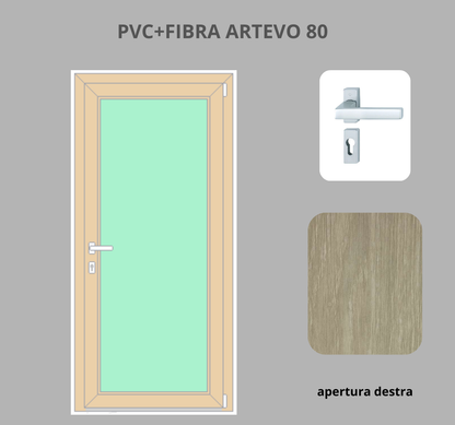 Portoncino PVC + FIBRA 1 anta