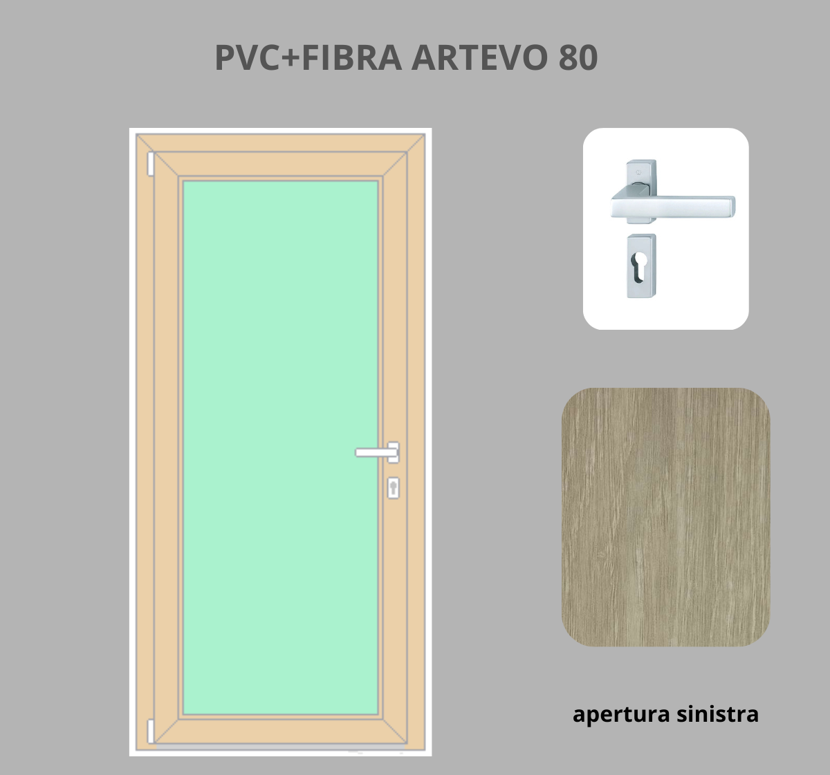 Portoncino PVC + FIBRA 1 anta