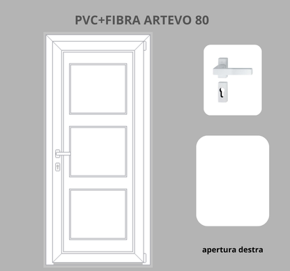 Portoncino PVC + FIBRA 1 anta