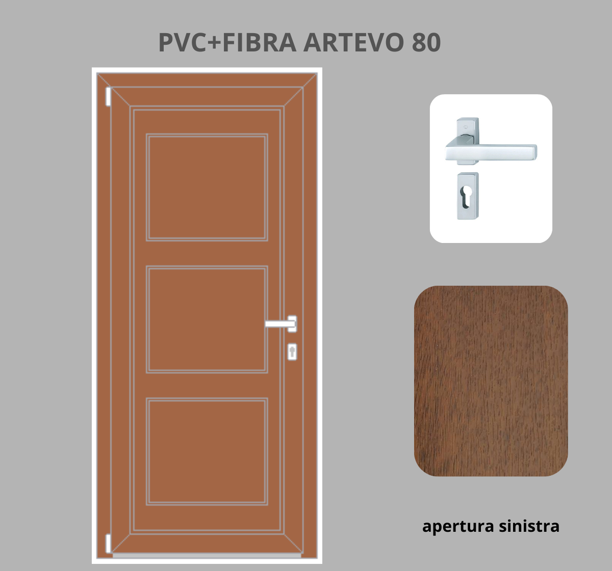 Portoncino PVC + FIBRA 1 anta