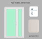 Portoncino PVC + FIBRA 2 ante