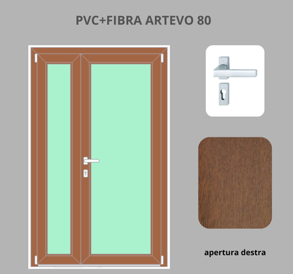 Portoncino PVC + FIBRA 2 ante