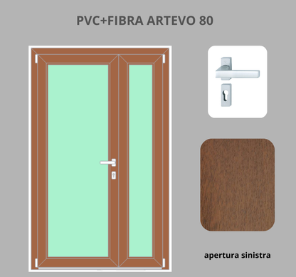 Portoncino PVC + FIBRA 2 ante