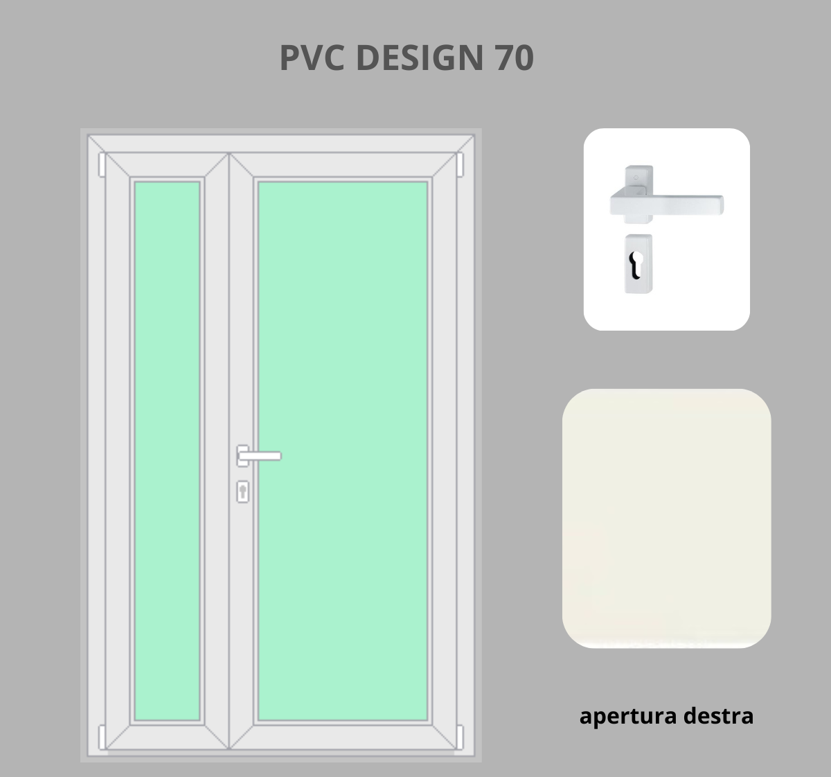 Portoncino PVC 2 ante