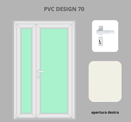 Portoncino PVC 2 ante