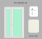 Portoncino PVC 2 ante