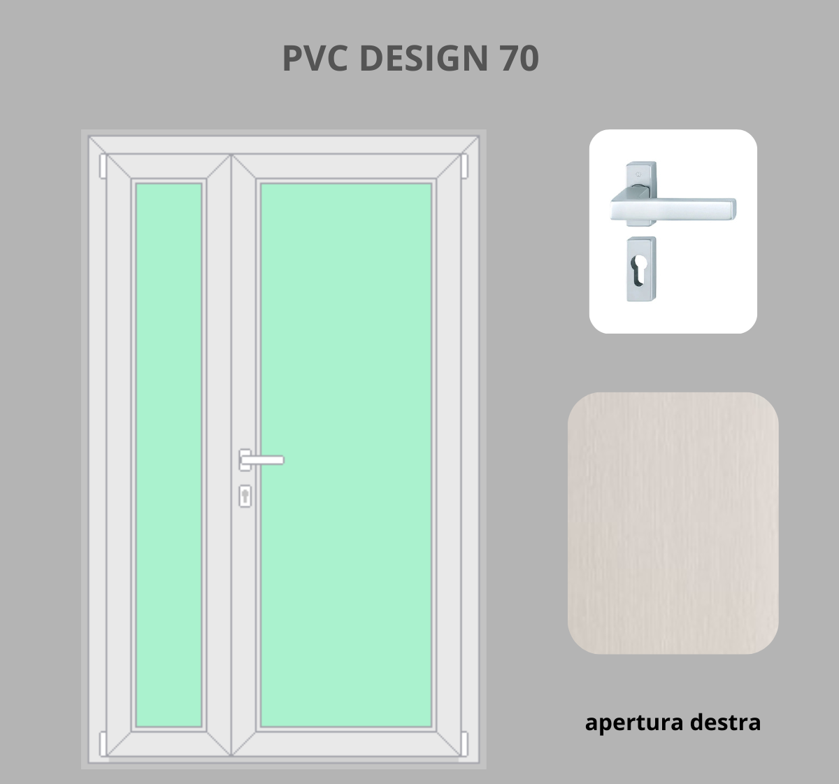 Portoncino PVC 2 ante