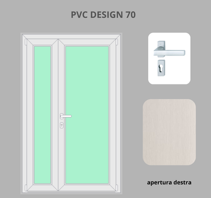Portoncino PVC 2 ante