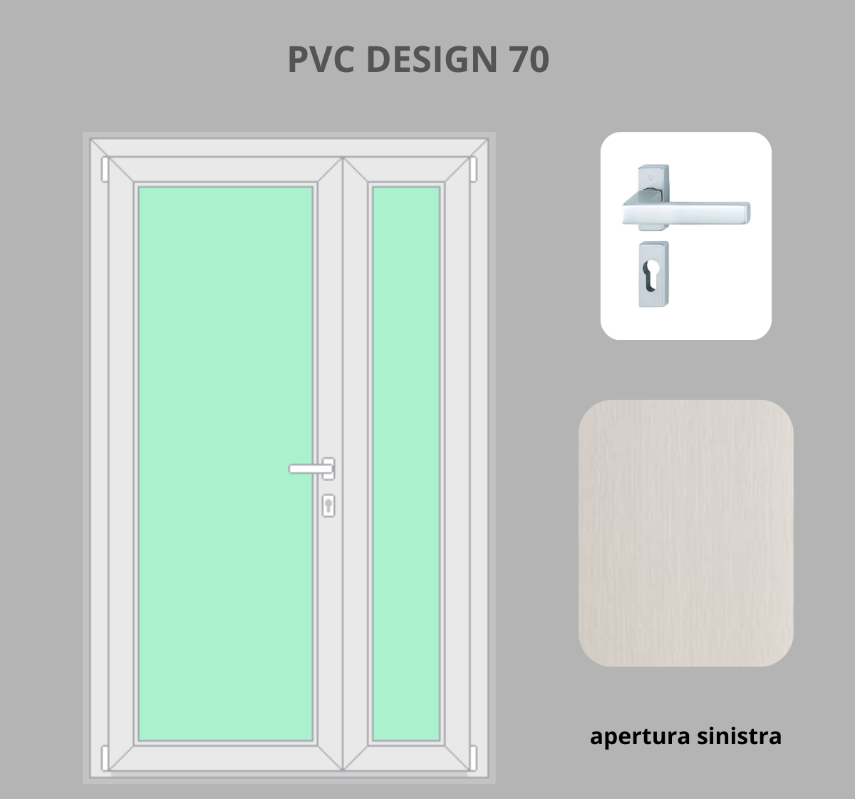 Portoncino PVC 2 ante