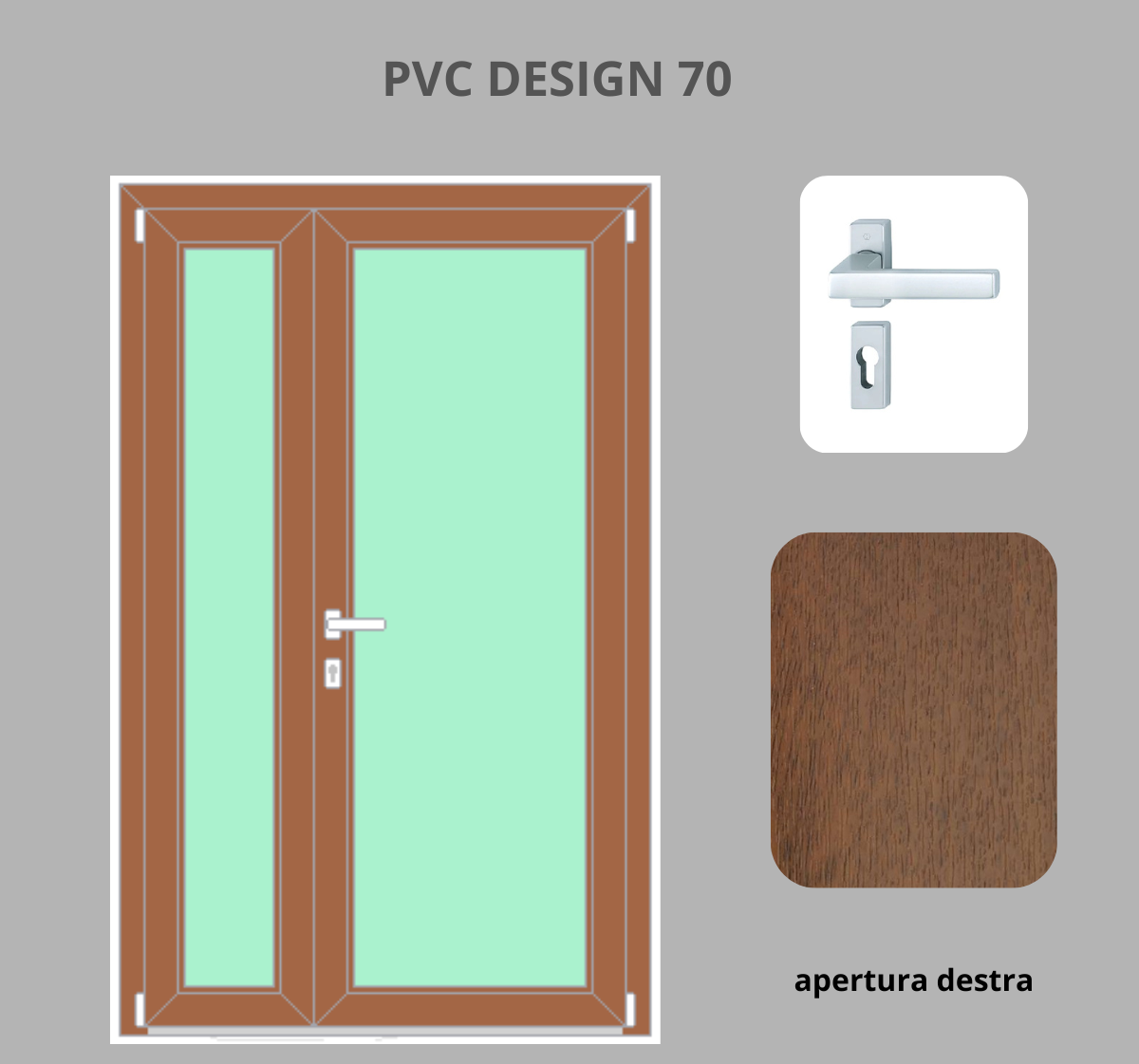 Portoncino PVC 2 ante