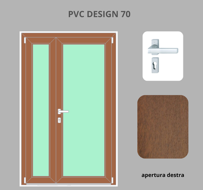 Portoncino PVC 2 ante