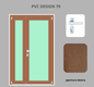 Portoncino PVC 2 ante