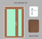 Portoncino PVC 2 ante