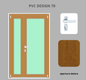 Portoncino PVC 2 ante
