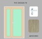Portoncino PVC 2 ante