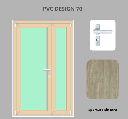 Portoncino PVC 2 ante