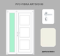 Portoncino PVC + FIBRA 2 ante