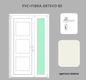 Portoncino PVC + FIBRA 2 ante