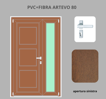 Portoncino PVC + FIBRA 2 ante